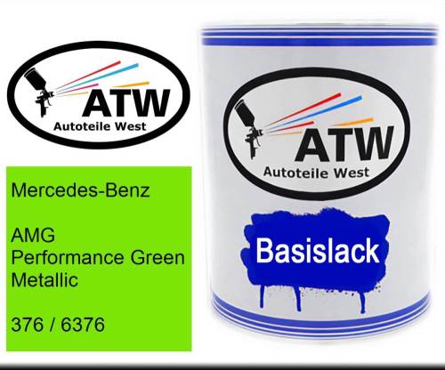 Mercedes-Benz, AMG Performance Green Metallic, 376 / 6376: 1L Lackdose, von ATW Autoteile West.